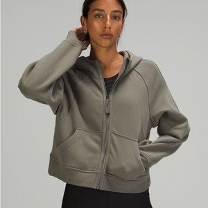 lululemon athletica Olive Green Full-Zip Hooded Sweatshirt